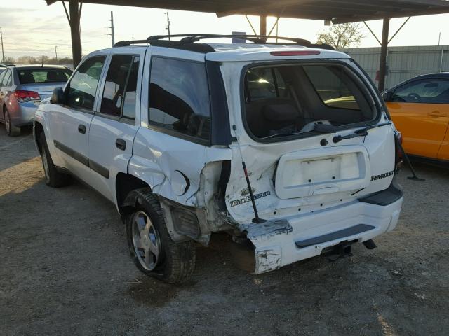 1GNDS13S942129838 - 2004 CHEVROLET TRAILBLAZE WHITE photo 3