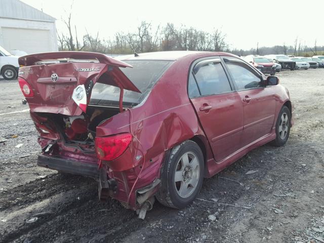 2T1BR32E26C621487 - 2006 TOYOTA COROLLA CE MAROON photo 4