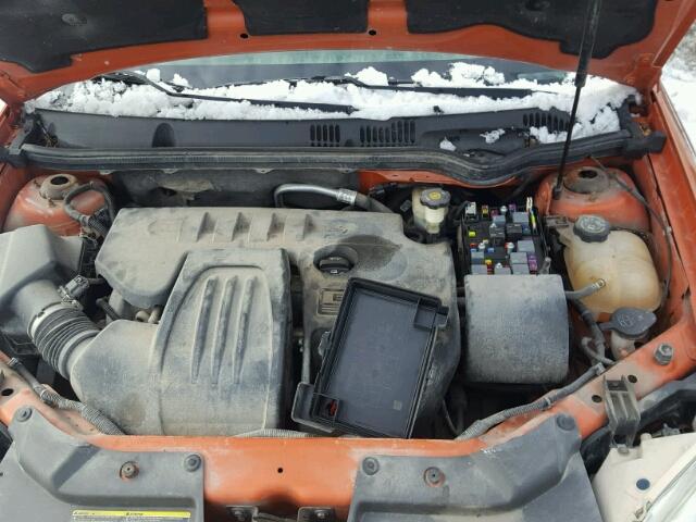 1G2AJ55F767618318 - 2006 PONTIAC PURSUIT ORANGE photo 7