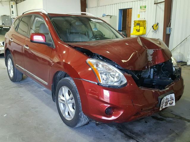 JN8AS5MV2DW636234 - 2013 NISSAN ROGUE S RED photo 1