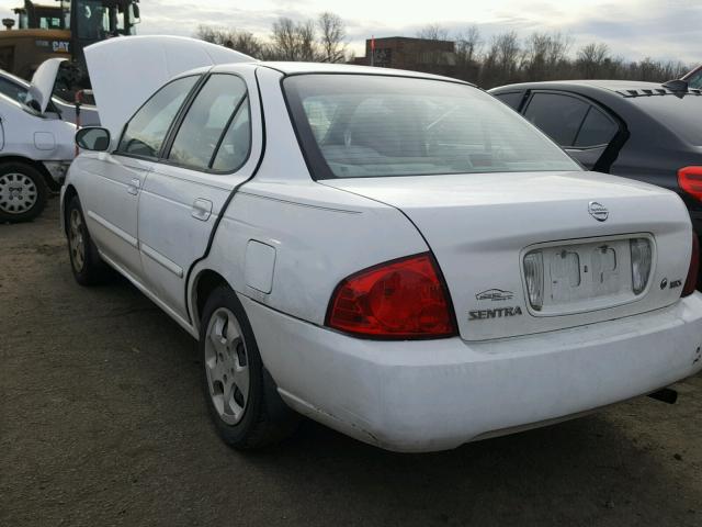 3N1CB51D24L829993 - 2004 NISSAN SENTRA 1.8 WHITE photo 3