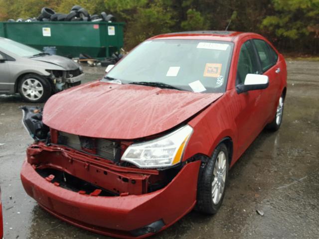 1FAHP3HN1BW173824 - 2011 FORD FOCUS SEL RED photo 2