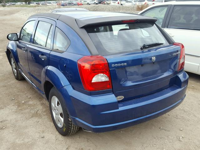 1B3HB28A39D218222 - 2009 DODGE CALIBER SE BLUE photo 3