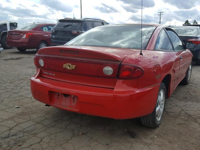 1G1JF12F257181104 - 2005 CHEVROLET CAVALIER L RED photo 4