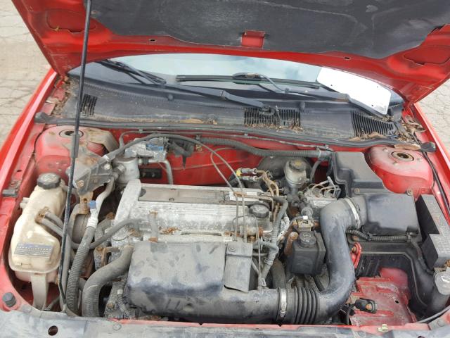 1G1JF12F257181104 - 2005 CHEVROLET CAVALIER L RED photo 7
