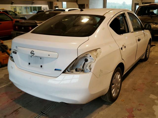 3N1CN7AP5CL917965 - 2012 NISSAN VERSA S WHITE photo 4