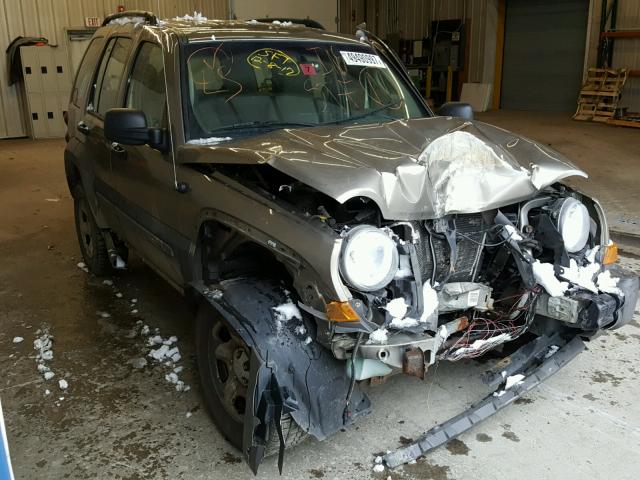 1J4GL48K47W574279 - 2007 JEEP LIBERTY SP GOLD photo 1