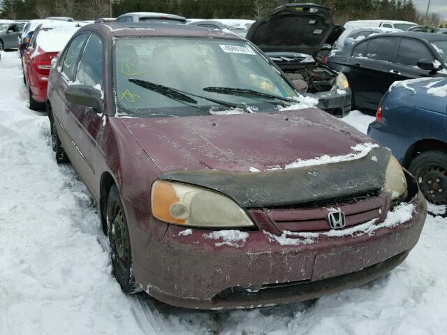 2HGES16823H928073 - 2003 HONDA CIVIC LX MAROON photo 1