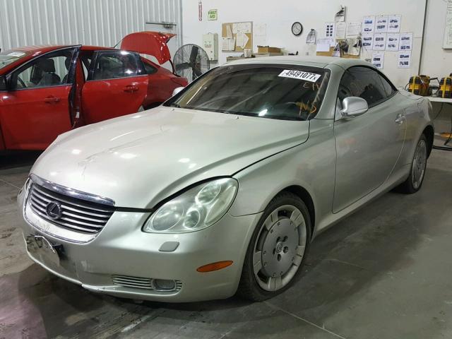 JTHFN48Y620023961 - 2002 LEXUS SC 430 SILVER photo 2