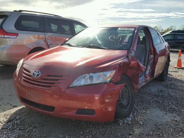 4T1BE46K39U292707 - 2009 TOYOTA CAMRY BASE RED photo 2