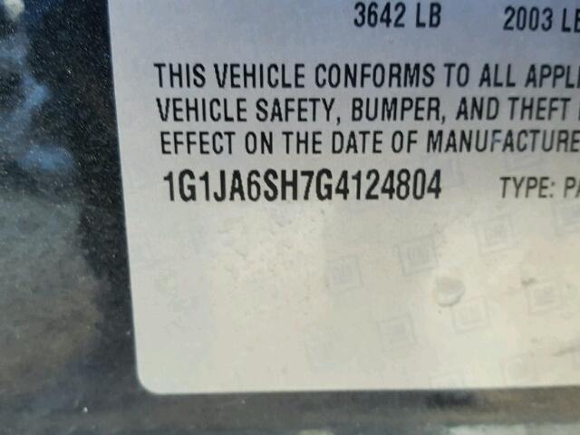 1G1JA6SH7G4124804 - 2016 CHEVROLET SONIC LS 灰色 照片 10