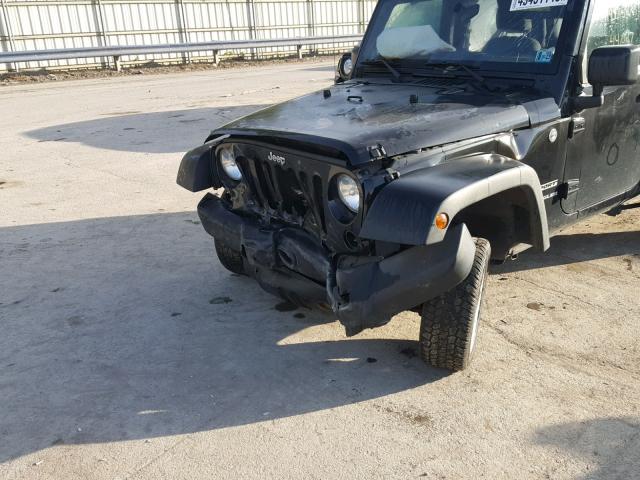 1C4AJWAG3FL736020 - 2015 JEEP WRANGLER S BLACK photo 9