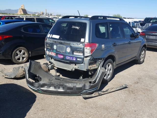 JF2SH6BC5AH773465 - 2010 SUBARU FORESTER X SILVER photo 4