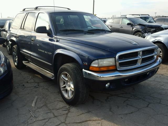 1B4HS28Z3YF251726 - 2000 DODGE DURANGO BLUE photo 1