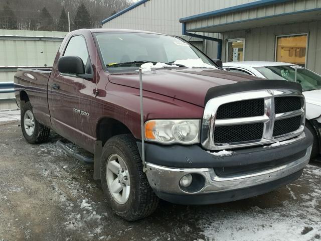 1D7HU16N03J559598 - 2003 DODGE RAM 1500 S MAROON photo 1