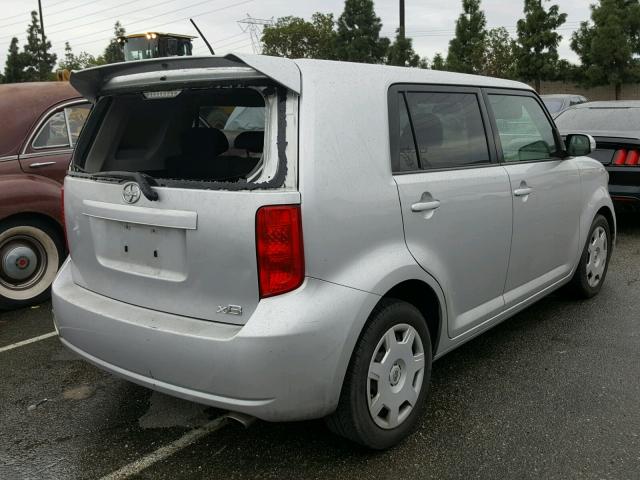 JTLKE50E481024220 - 2008 TOYOTA SCION SILVER photo 4