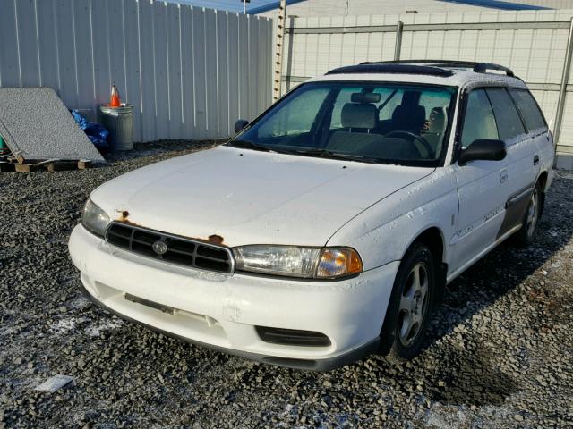 4S3BK4351X7301346 - 1999 SUBARU LEGACY L WHITE photo 2