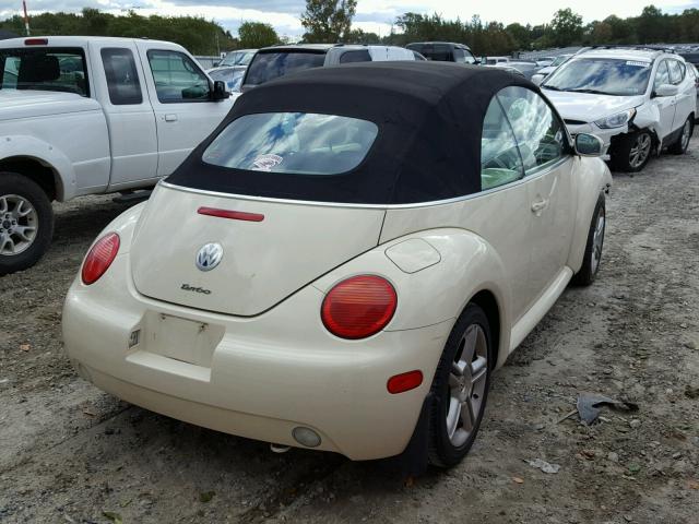 3VWCD31Y04M316506 - 2004 VOLKSWAGEN NEW BEETLE 奶油色 照片 4
