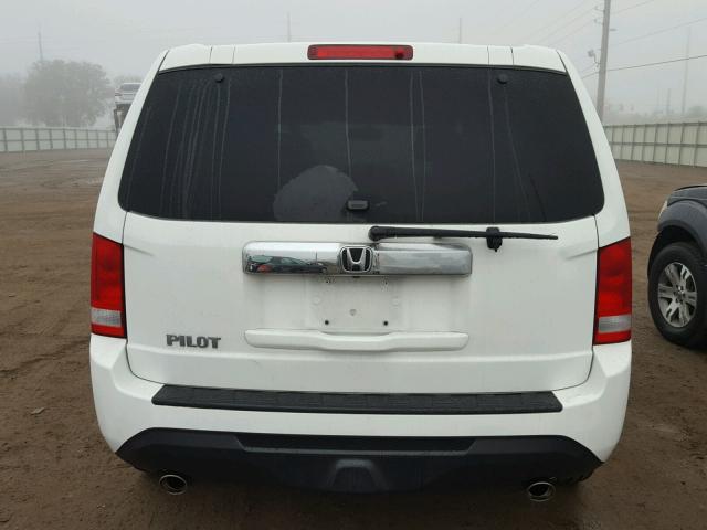 5FNYF3H52DB012032 - 2013 HONDA PILOT EXL WHITE photo 10