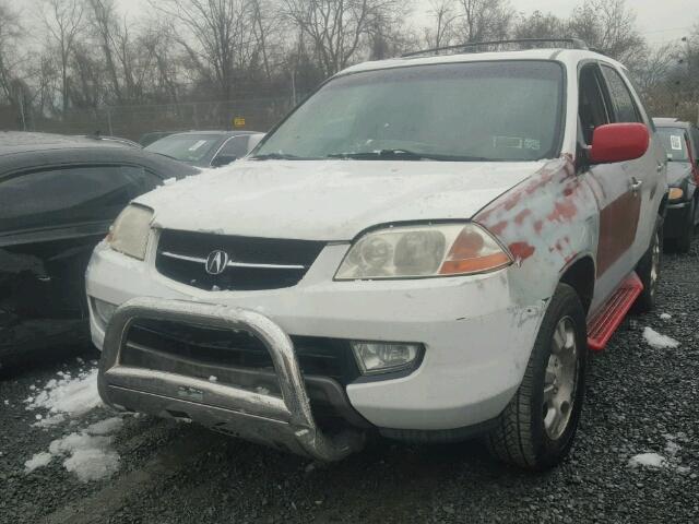 2HNYD18282H547688 - 2002 ACURA MDX WHITE photo 2