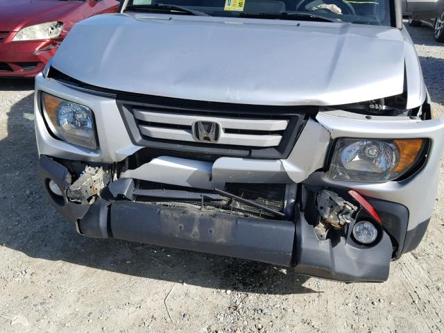 5J6YH28747L003088 - 2007 HONDA ELEMENT EX SILVER photo 9