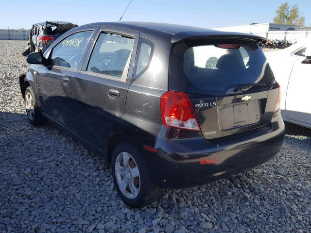 KL1TD62615B311798 - 2005 CHEVROLET AVEO BASE Qara foto 3