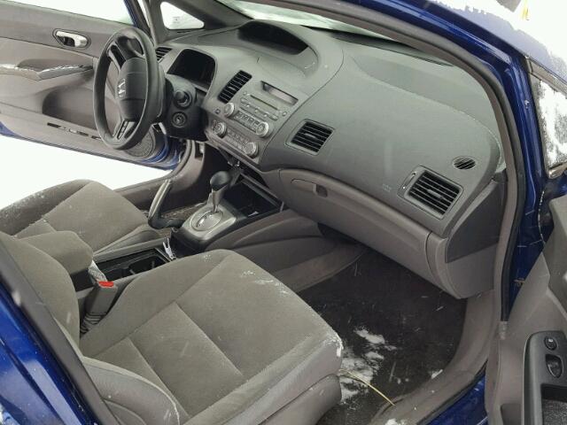 2HGFA16527H011573 - 2007 HONDA CIVIC LX BLUE photo 5