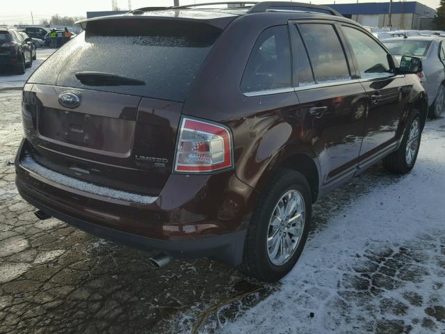 2FMDK49C19BA34620 - 2009 FORD EDGE LIMIT MAROON photo 4