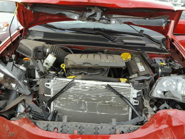 2C4RDGBG9FR703996 - 2015 DODGE GRAND CARA RED photo 7