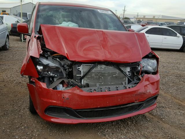 2C4RDGBG9FR703996 - 2015 DODGE GRAND CARA RED photo 9