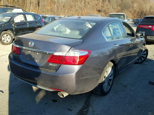 1HGCR2F81EA155168 - 2014 HONDA ACCORD EXL GRAY photo 4