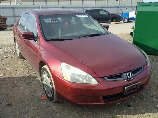 1HGCM663X4A085081 - 2004 HONDA ACCORD LX RED photo 1