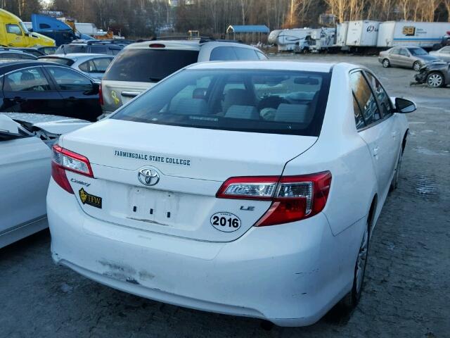 4T1BF1FK6CU509590 - 2012 TOYOTA CAMRY BASE WHITE photo 4