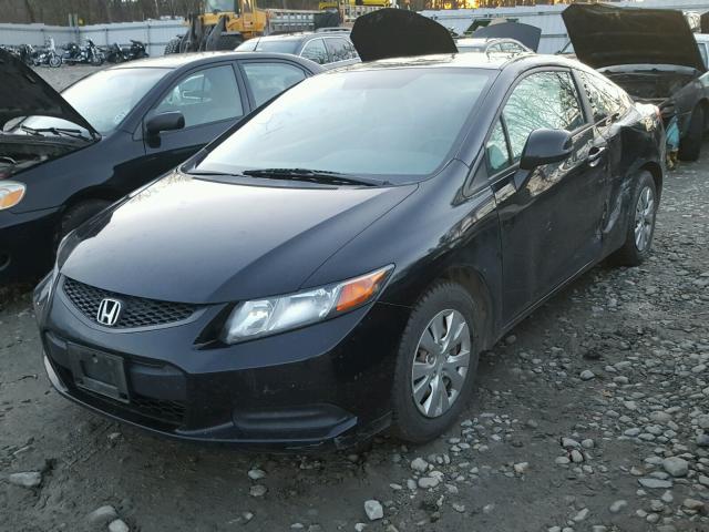 2HGFG3B56CH509348 - 2012 HONDA CIVIC LX BLACK photo 2