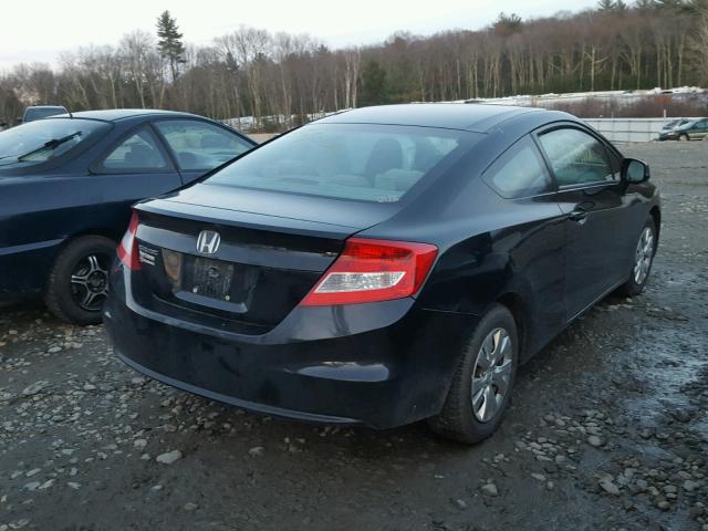 2HGFG3B56CH509348 - 2012 HONDA CIVIC LX BLACK photo 4