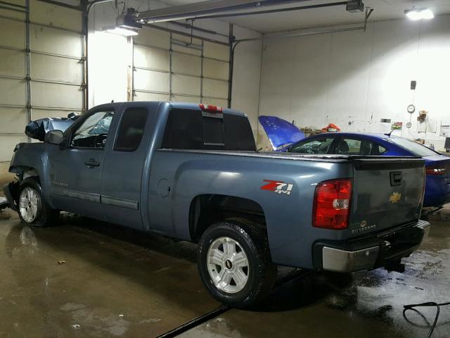 1GCRKSE31BZ432045 - 2011 CHEVROLET SILVERADO BLUE photo 3