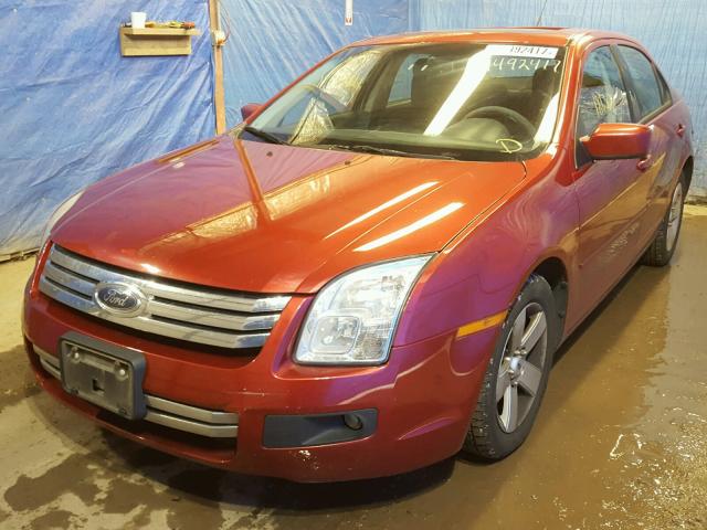 3FAHP07Z29R117567 - 2009 FORD FUSION SE RED photo 2