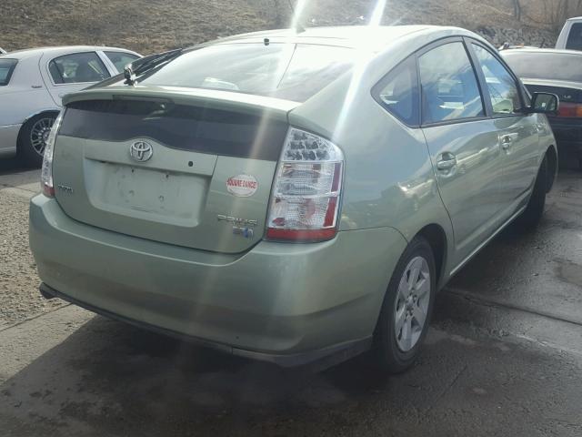 JTDKB20U563159752 - 2006 TOYOTA PRIUS GREEN photo 4