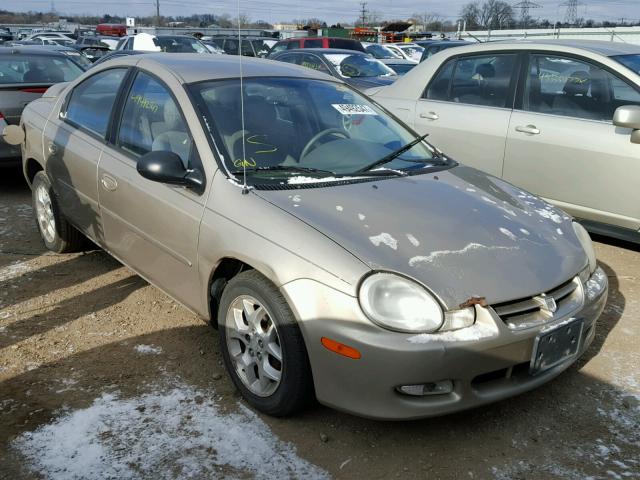 1B3ES56C72D511393 - 2002 DODGE NEON ES TAN photo 1