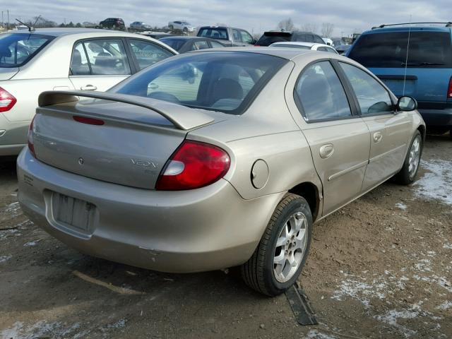 1B3ES56C72D511393 - 2002 DODGE NEON ES TAN photo 4