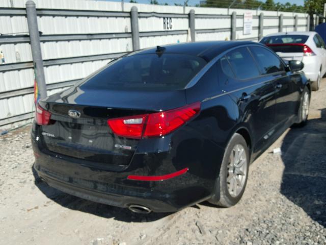 5XXGN4A70FG354496 - 2015 KIA OPTIMA EX BLACK photo 4