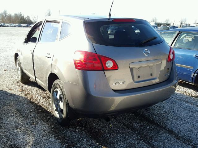 JN8AS58V88W139298 - 2008 NISSAN ROGUE S GRAY photo 3