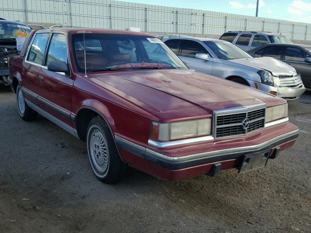 1B3XC56R4ND788839 - 1992 DODGE DYNASTY LE MAROON photo 1