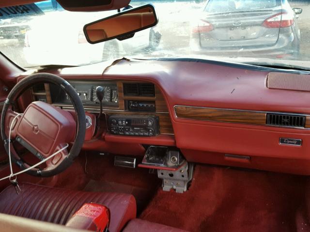 1B3XC56R4ND788839 - 1992 DODGE DYNASTY LE MAROON photo 9