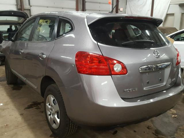 JN8AS5MV1DW650562 - 2013 NISSAN ROGUE S GRAY photo 3