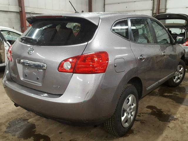 JN8AS5MV1DW650562 - 2013 NISSAN ROGUE S GRAY photo 4