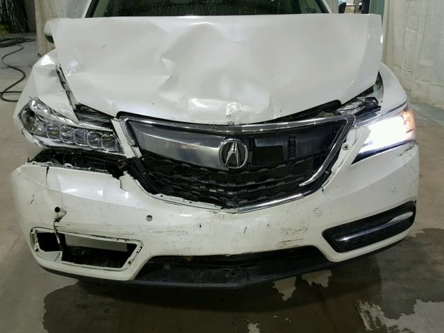 5FRYD4H83EB011137 - 2014 ACURA MDX ADVANC WHITE photo 7