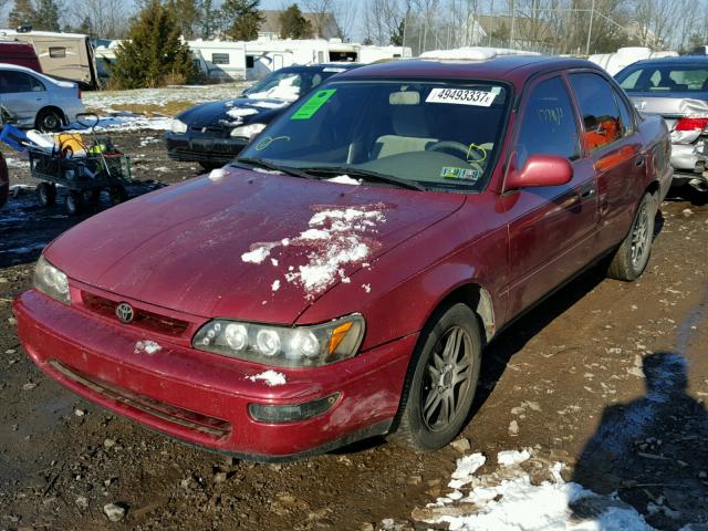 2T1BA02E0TC146553 - 1996 TOYOTA COROLLA RED photo 2