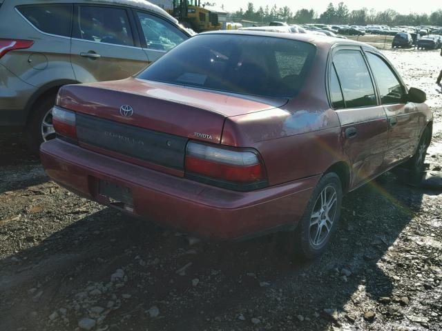 2T1BA02E0TC146553 - 1996 TOYOTA COROLLA RED photo 4