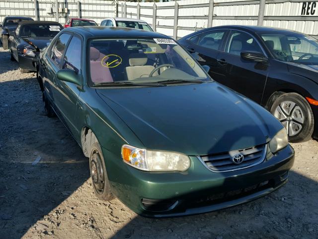 2T1BR12E52C562885 - 2002 TOYOTA COROLLA CE GREEN photo 1